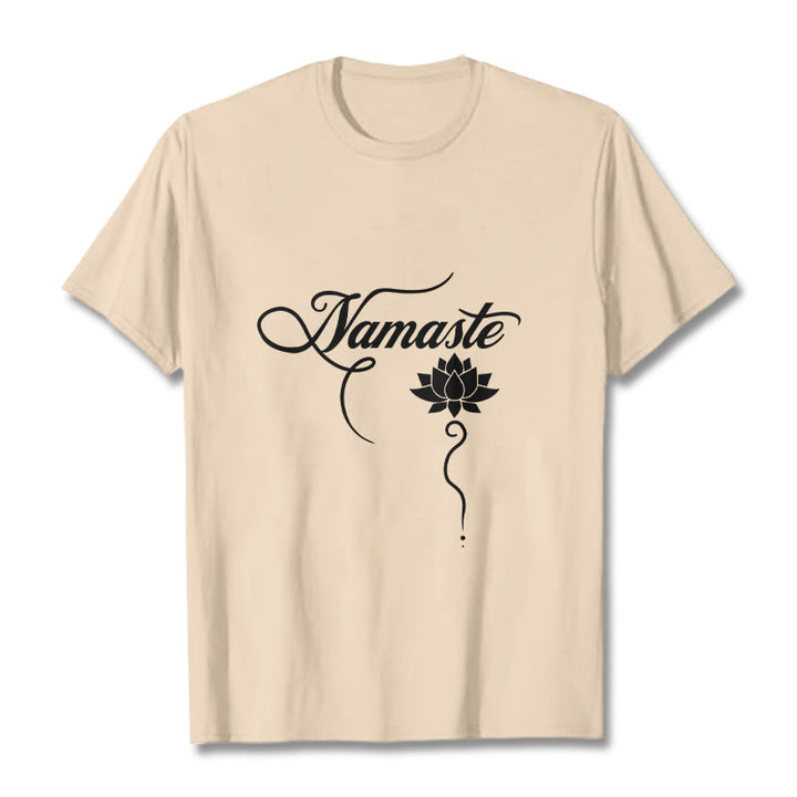 Maglietta Buddha Stones HELLO Hindi Lotus - Biscotto - 2XL - image 10