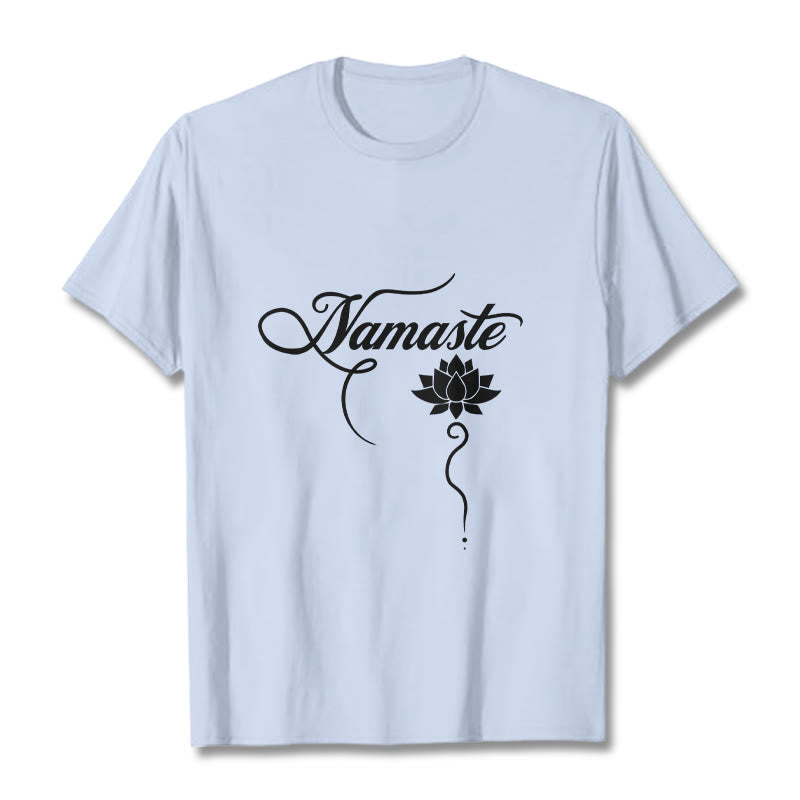 Maglietta Buddha Stones HELLO Hindi Lotus - Ciano chiaro - 2XL - image 18