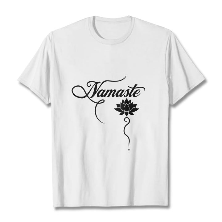 Maglietta Buddha Stones HELLO Hindi Lotus - Bianco - 2XL - image 7
