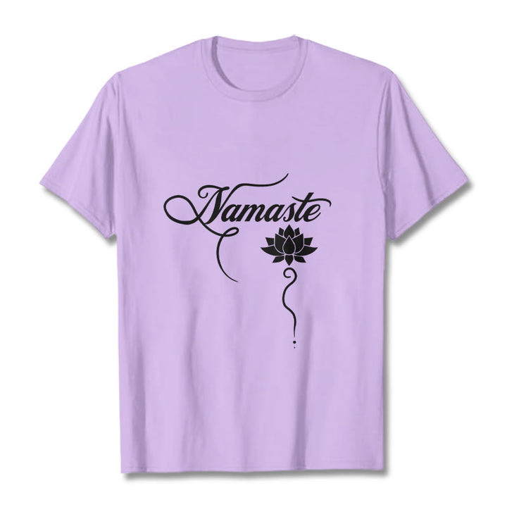 Maglietta Buddha Stones HELLO Hindi Lotus - Prugna - 2XL - image 16