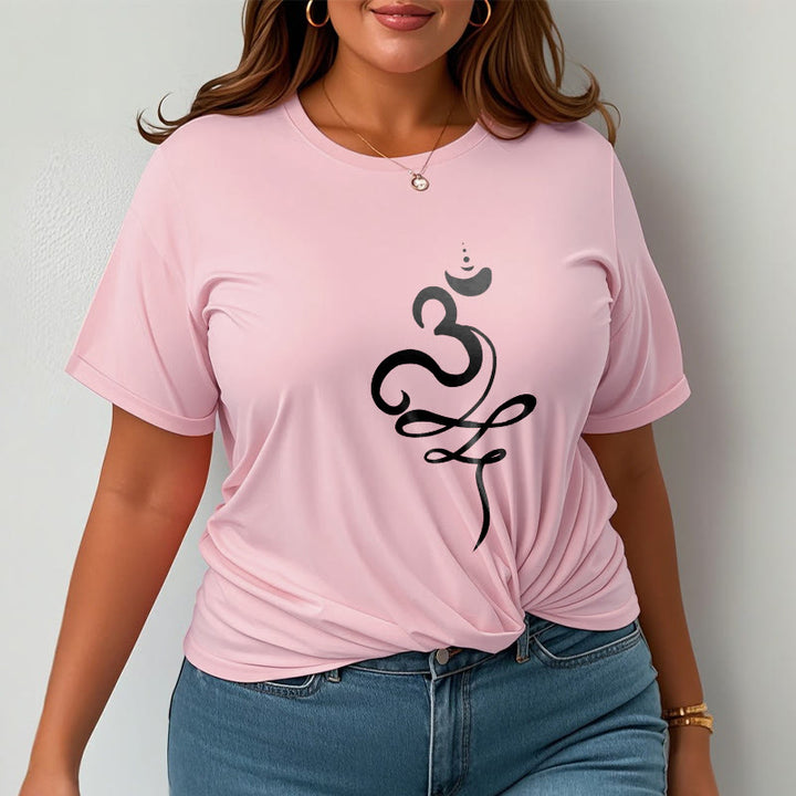 T-shirt con maglietta in sanscrito OM Buddha Stones - image 14