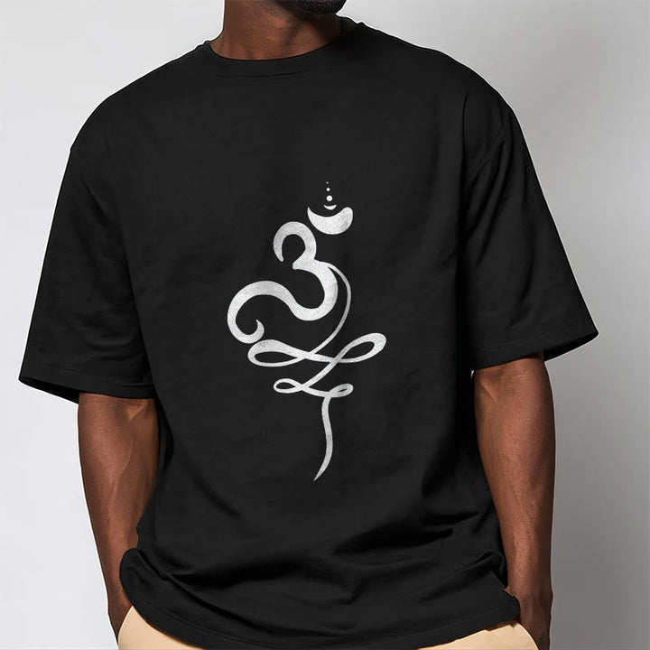 T-shirt con maglietta in sanscrito OM Buddha Stones - image 1