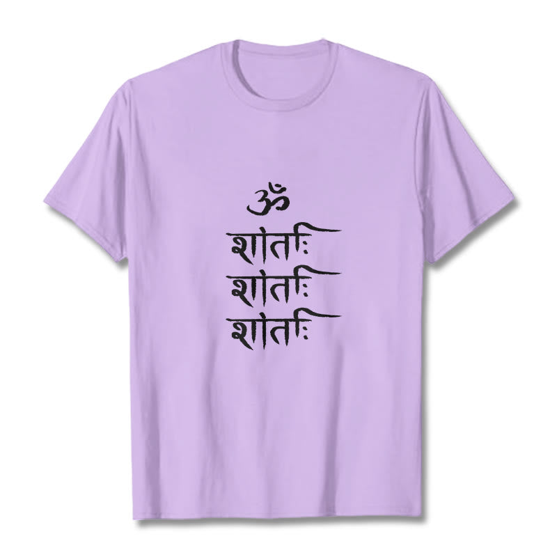 T-shirt con motivo sanscrito Buddha Stones OM MANTRA - Prugna - 2XL - image 16