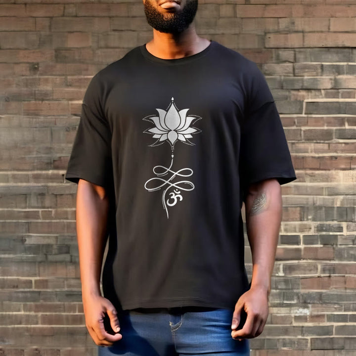 T-shirt con maglietta in sanscrito Buddha Stones Lotus OM - image 4