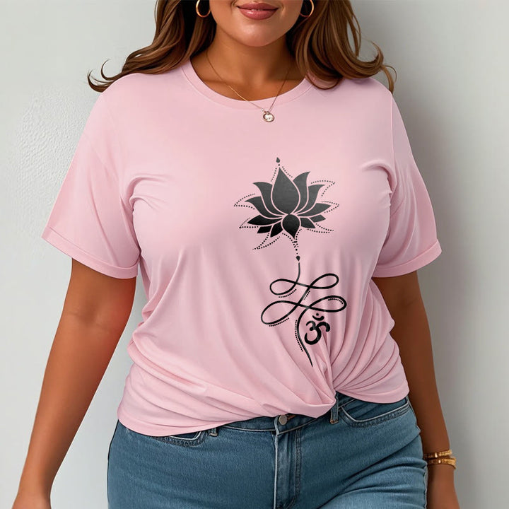 T-shirt con maglietta in sanscrito Buddha Stones Lotus OM - image 14
