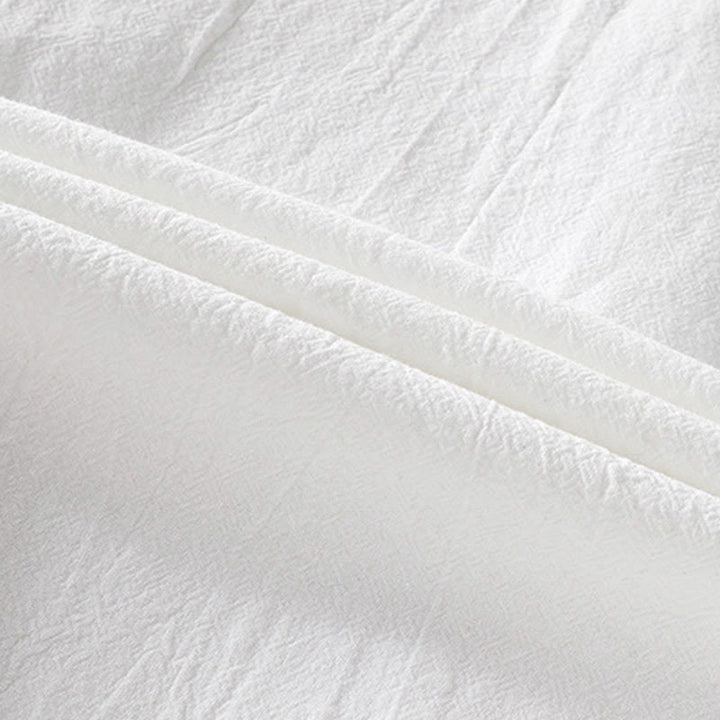 Camicia da uomo in cotone e lino, monopetto, casual, vintage, con maniche a tre quarti, con taschino, Buddha Stones - image 10