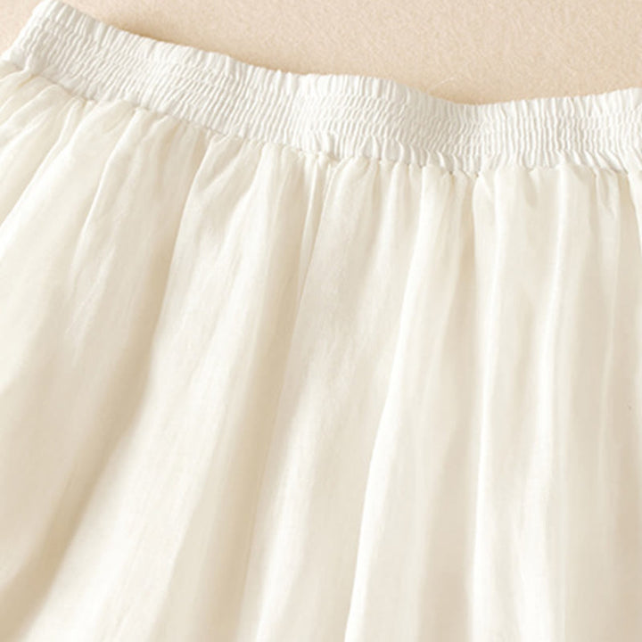Pantaloni harem da donna in cotone e lino a doppio strato, con tasche, Buddha Stones, casual e semplici, estivi - image 18