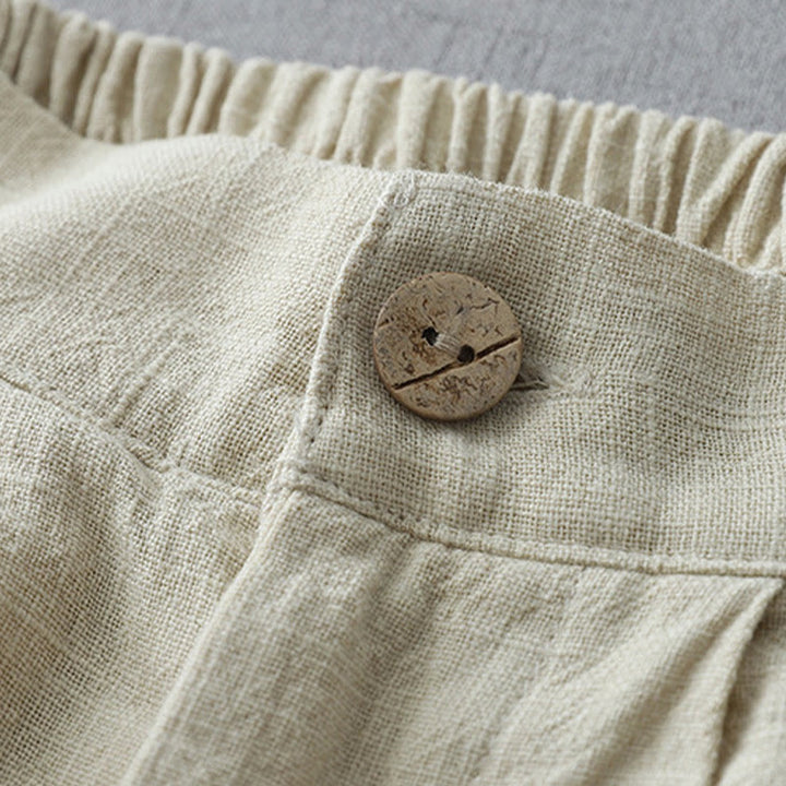 Pantaloni larghi da donna in poliestere con tasche, modello Buddha Stones, casual, semplici, larghi, lunghezza 7-8