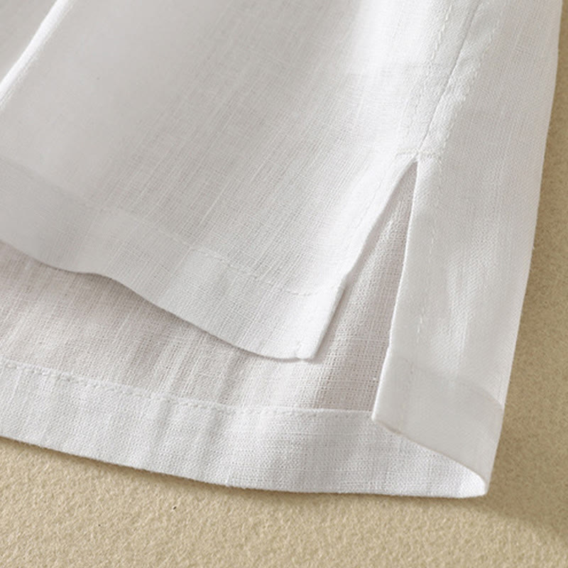 Maglietta da donna in cotone con scollo a V, manica corta, casual, estiva, tinta unita , Buddha Stones - image 14