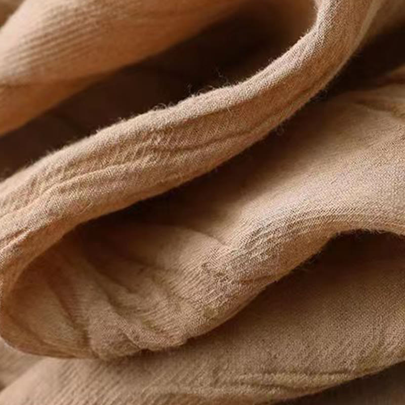 Abito midi casual in acrilico senza maniche con coulisse in vita, fatto a mano, stile Buddha Stones , con tasche - image 6