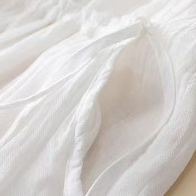 Abito midi casual in acrilico senza maniche con coulisse in vita, fatto a mano, stile Buddha Stones , con tasche - image 11