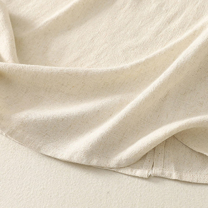 Abito midi in poliestere senza maniche con tasche, cuciture casual colorate e bottoni fatti a mano, Buddha Stones - image 12