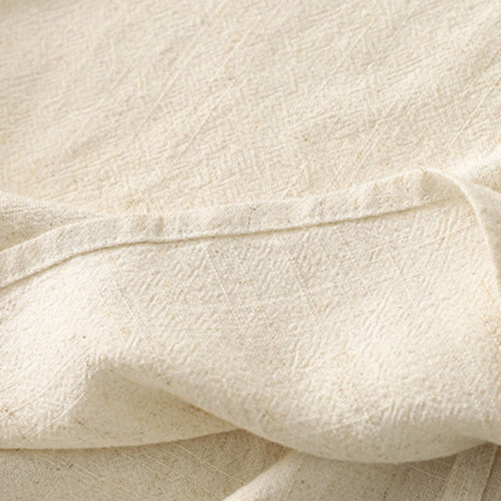 Abito midi in poliestere senza maniche con tasche, cuciture casual colorate e bottoni fatti a mano, Buddha Stones - image 13