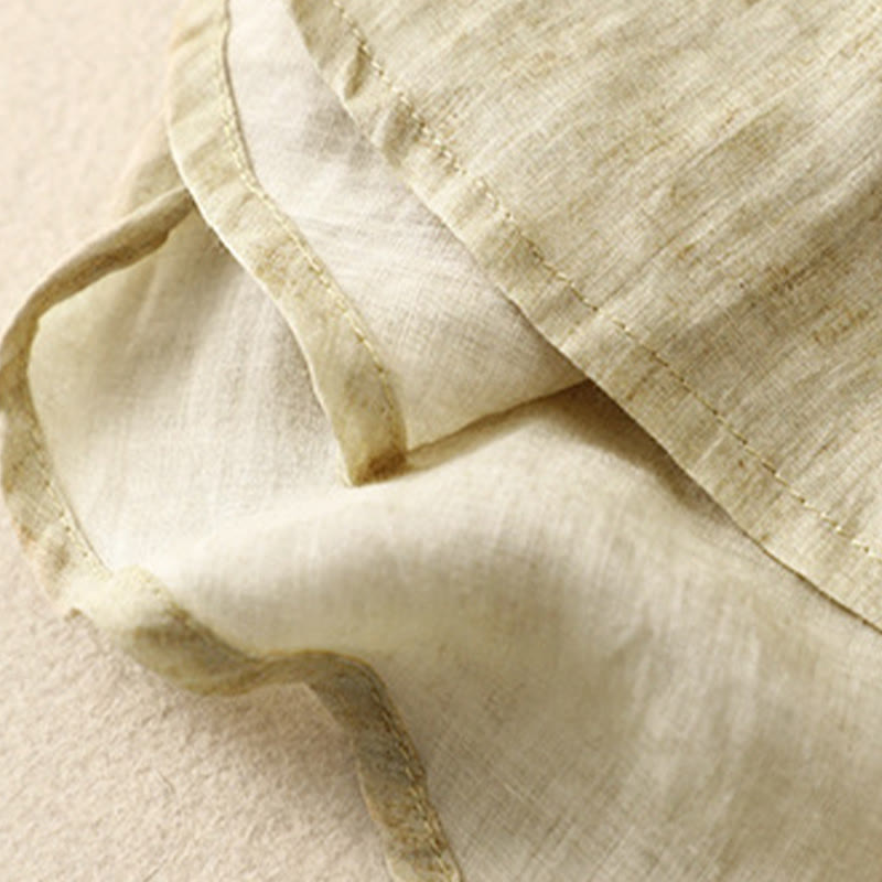 Abito midi in acrilico con maniche a tre quarti, casual, estivo, ricamato, con colletto alto, motivo Buddha Stones - image 16