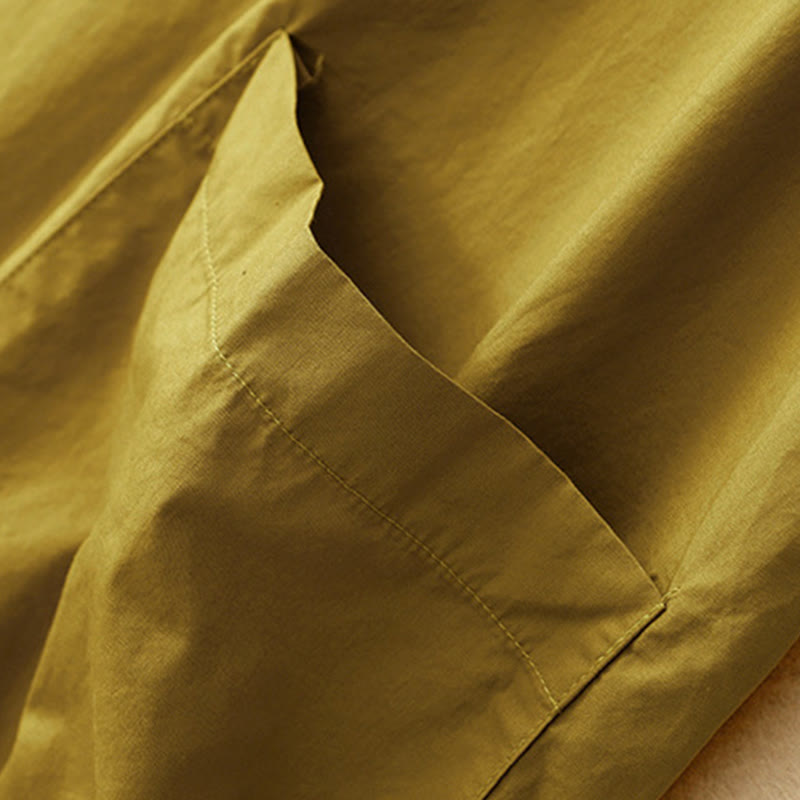 Abito midi estivo con scollo rotondo semplice e maniche corte, con tasche, motivo Buddha Stones - image 20