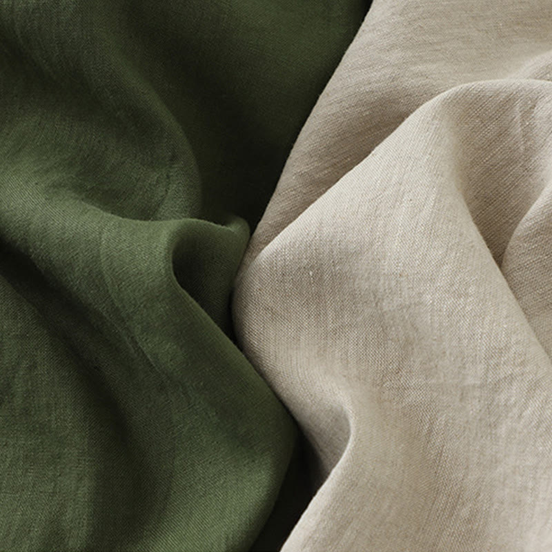 Abito midi senza maniche, casual, quotidiano, in tinta unita, con scollo a V e bottoni semplici, motivo Buddha Stones - image 19