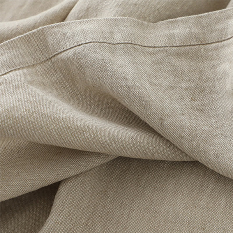 Abito midi senza maniche, casual, quotidiano, in tinta unita, con scollo a V e bottoni semplici, motivo Buddha Stones - image 8