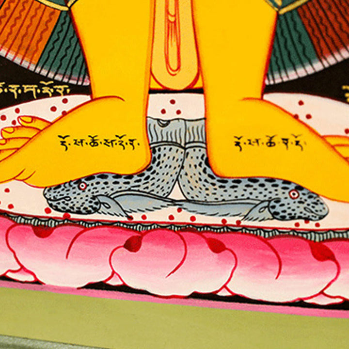 Buddha Stones, pittura tibetana Thangka, decorazione fatta a mano (stile casuale)