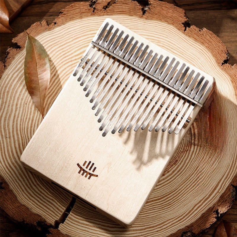 Buddha Stones Kalimba 21 tasti pianoforte a pollice in acacia e acero, legno di sapele, pianoforte portatile per dita