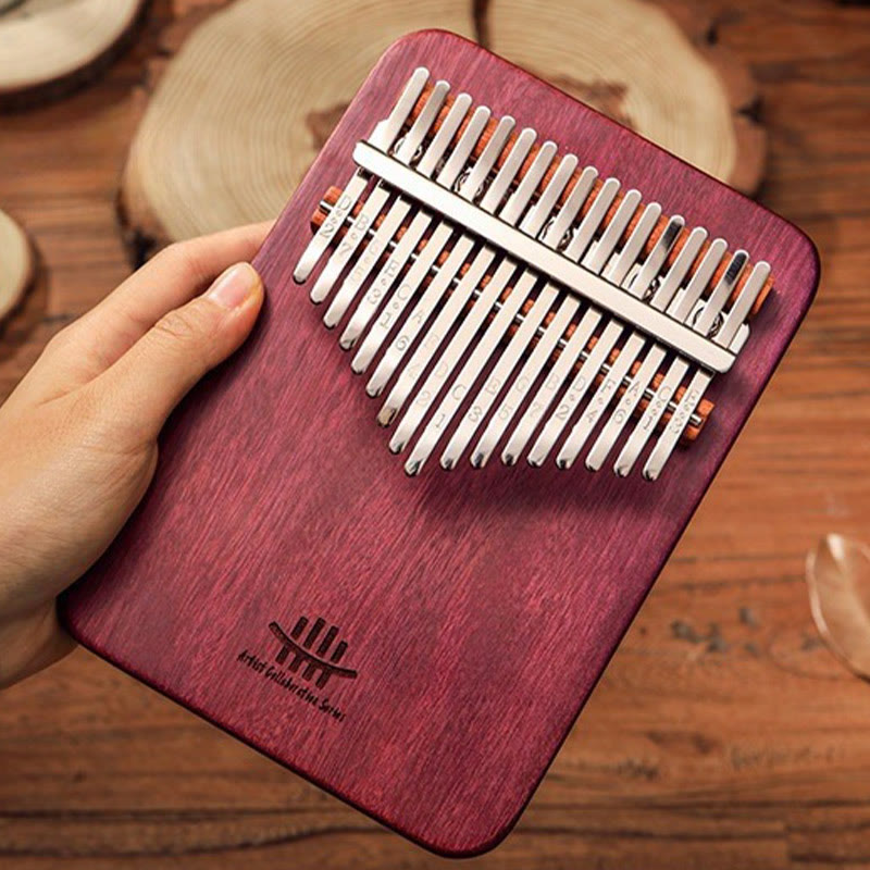 Buddha Stones Kalimba 21 tasti pianoforte a pollice Peltogyne Wood pianoforte portatile per dita