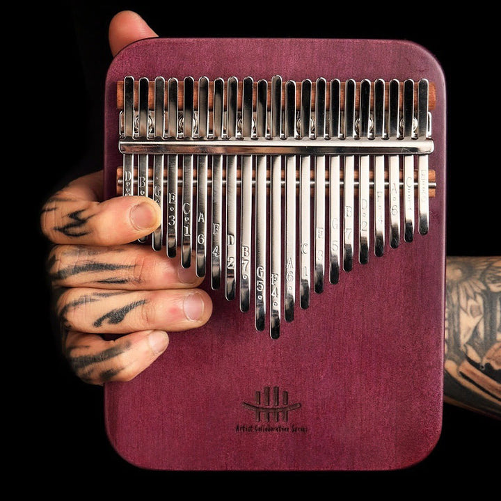 Buddha Stones Kalimba 21 tasti pianoforte a pollice Peltogyne Wood pianoforte portatile per dita