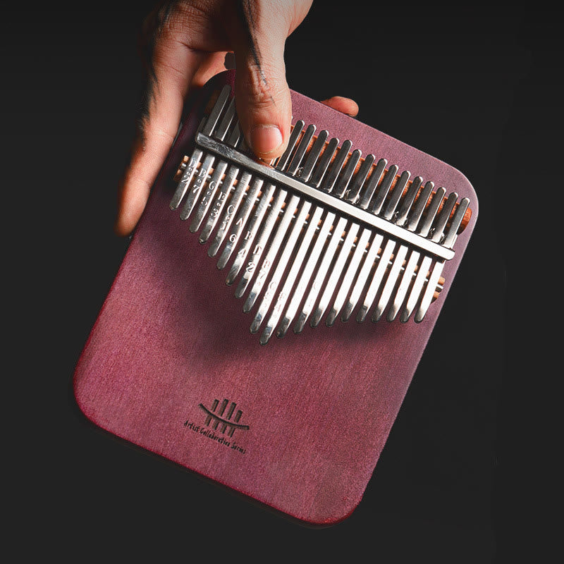 Buddha Stones Kalimba 21 tasti pianoforte a pollice Peltogyne Wood pianoforte portatile per dita