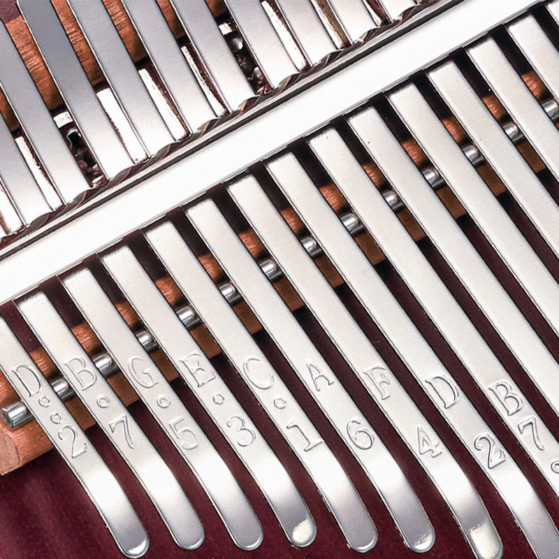 Buddha Stones Kalimba 21 tasti pianoforte a pollice Peltogyne Wood pianoforte portatile per dita