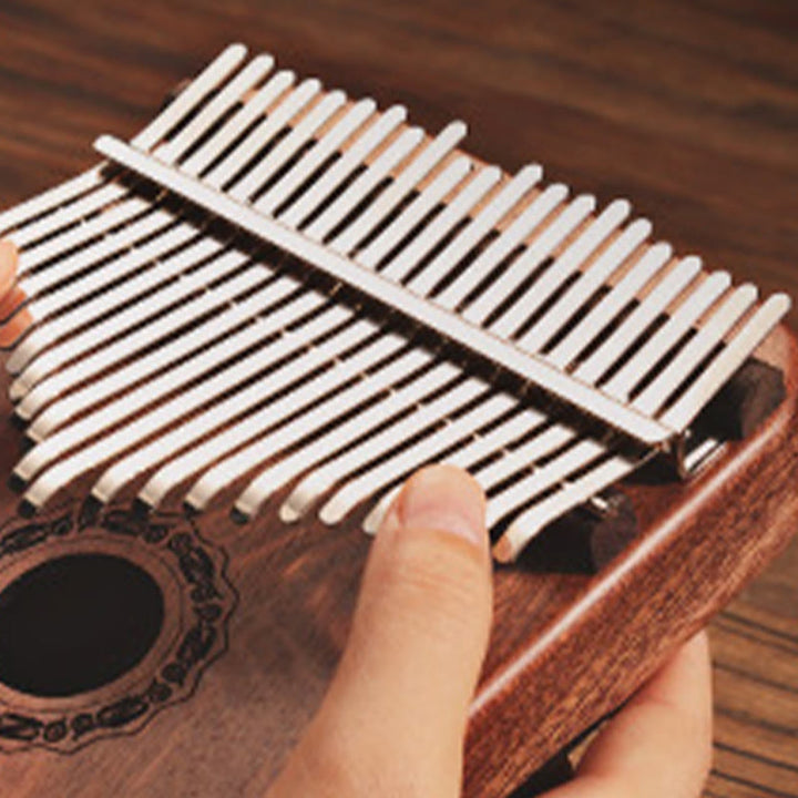 Buddha Stones Kalimba 21 tasti pianoforte a pollice in legno di sandalo giallo pianoforte portatile per dita