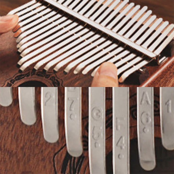 Buddha Stones Kalimba 21 tasti pianoforte a pollice in legno di sandalo giallo pianoforte a dita portatile retrò