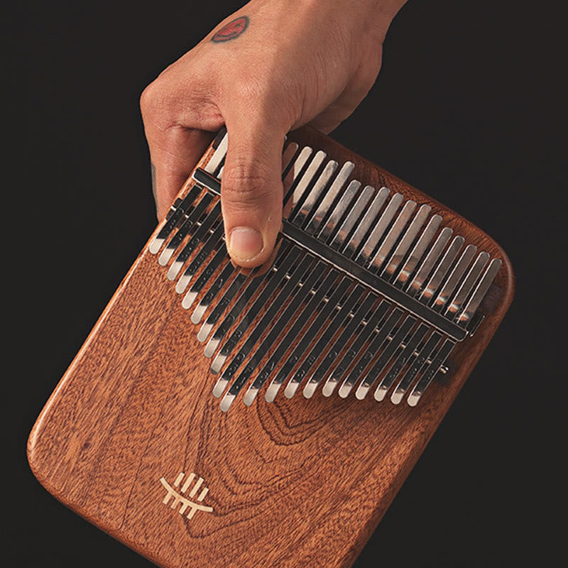 Buddha Stones Kalimba 21 tasti pianoforte a pollice in legno di sandalo giallo pianoforte a dita portatile retrò