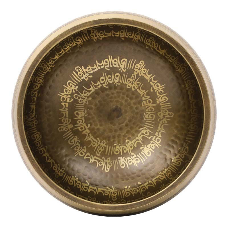 Buddha Stones Ciotola sonora artigianale con motivi biblici per guarigione e meditazione. Set di ciotole sonore. - image 13