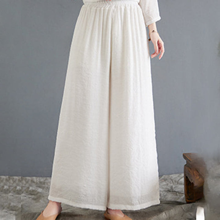 Set di 2 pezzi Buddha Stones, beige, con bottoni cinesi a forma di rana, camicia a maniche lunghe, pantaloni, meditazione, zen, Tai Chi, abbigliamento in cotone e lino, da donna