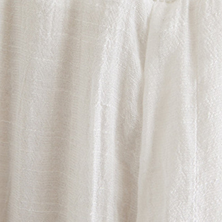 Set di 2 pezzi Buddha Stones, beige, con bottoni cinesi a forma di rana, camicia a maniche lunghe, pantaloni, meditazione, zen, Tai Chi, abbigliamento in cotone e lino, da donna - image 15