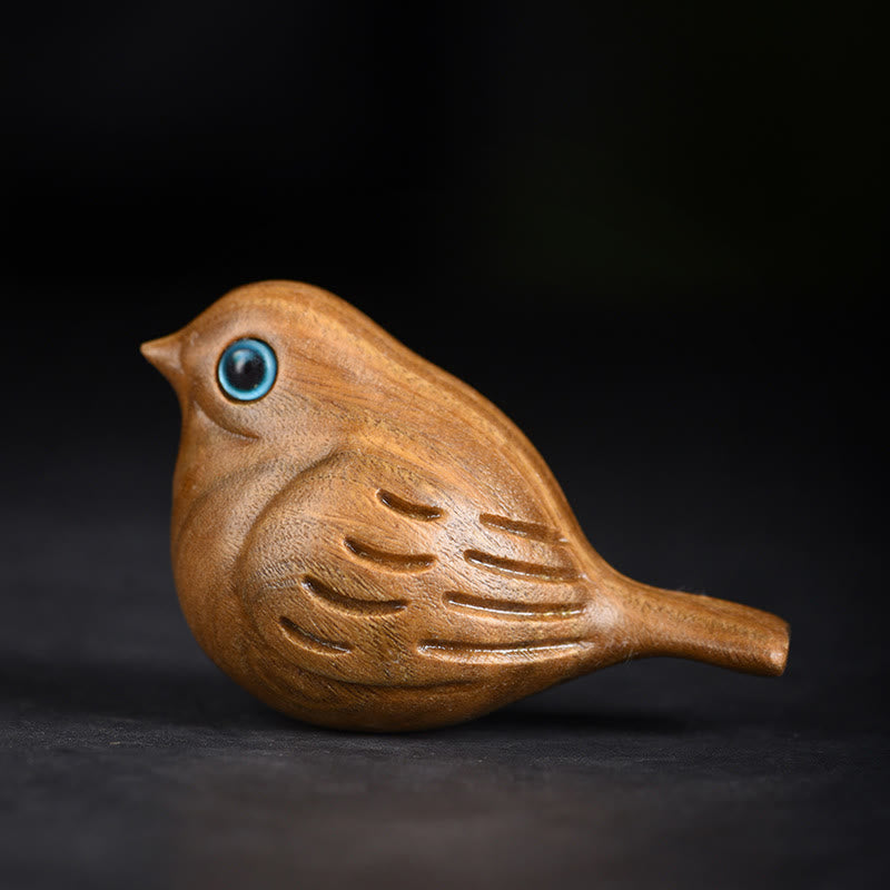 Decorazione da scrivania positiva intagliata a forma di uccello gazza, in Buddha Stones - 1,85*2,56*1,42 pollici / 4,7*6,5*3,6 cm - image 0