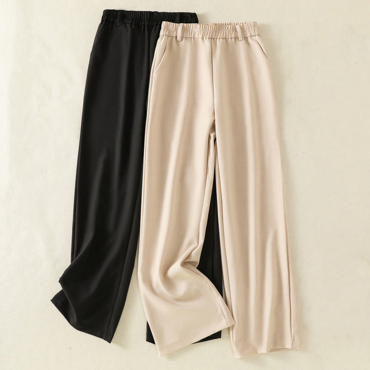 Pantaloni da donna in cotone con coulisse, con elastico in vita e tasche, stile vintage, motivo Buddha Stones - image 16