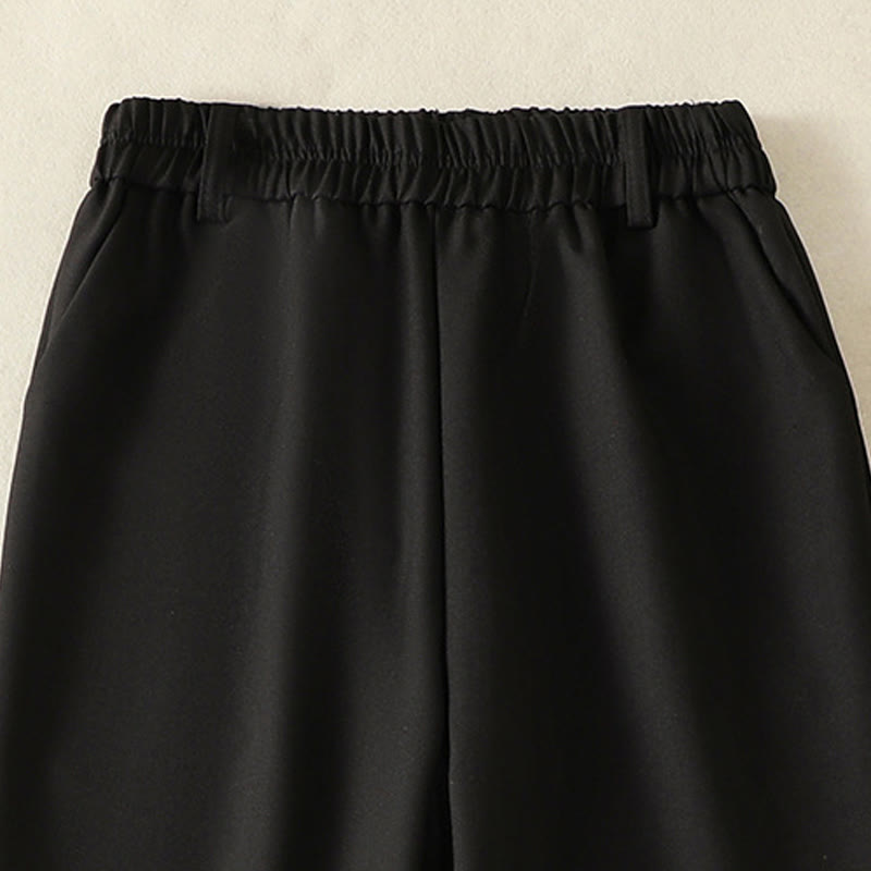 Pantaloni da donna in cotone con coulisse, con elastico in vita e tasche, stile vintage, motivo Buddha Stones - image 10