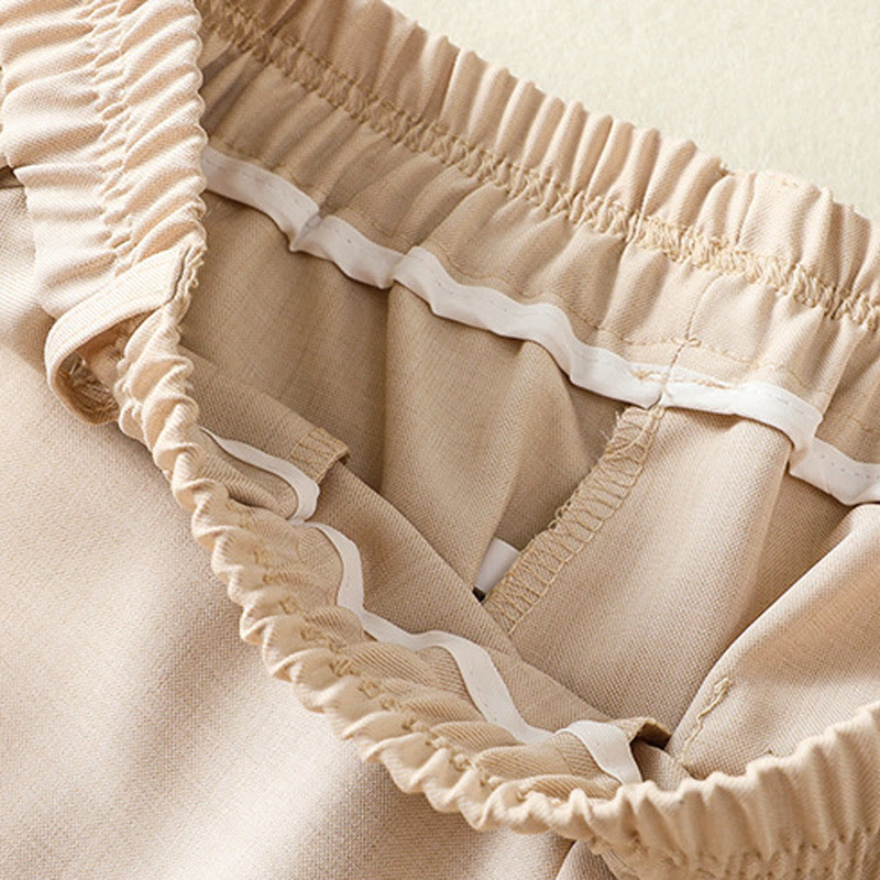 Pantaloni da donna in cotone con coulisse, con elastico in vita e tasche, stile vintage, motivo Buddha Stones - image 4