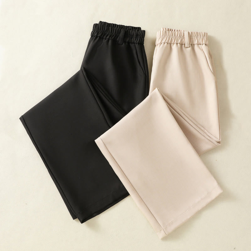Pantaloni da donna in cotone con coulisse, con elastico in vita e tasche, stile vintage, motivo Buddha Stones - image 15