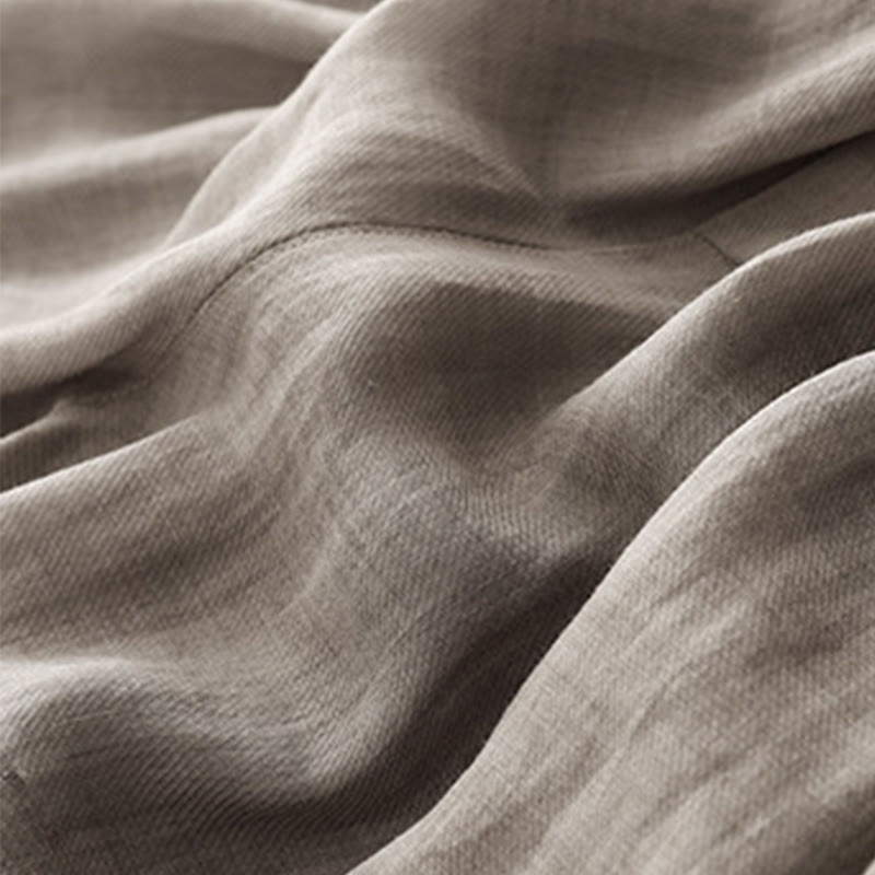 Pantaloni harem da donna in cotone e lino con coulisse, stile vintage, casual, estivi, con tasche, in Buddha Stones - image 6