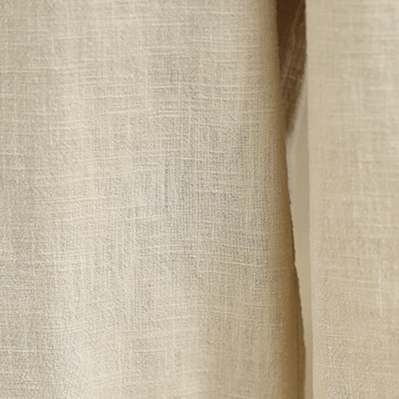 Pantaloni harem da donna in cotone e lino con tasche, casual, semplici e quotidiani, modello Buddha Stones