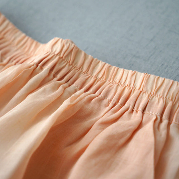 Pantaloni larghi da donna Buddha Stones, casual, tinta unita, in ramia, con spacchi, lunghezza 7-8, con tasche - image 8