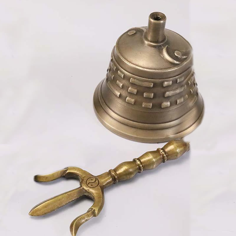 Buddha Stones fatte a mano, tibetane, meditazione, Vajra Dorje, campana, zucca, Yin Yang, rame, decorazione per l'illuminazione - image 1