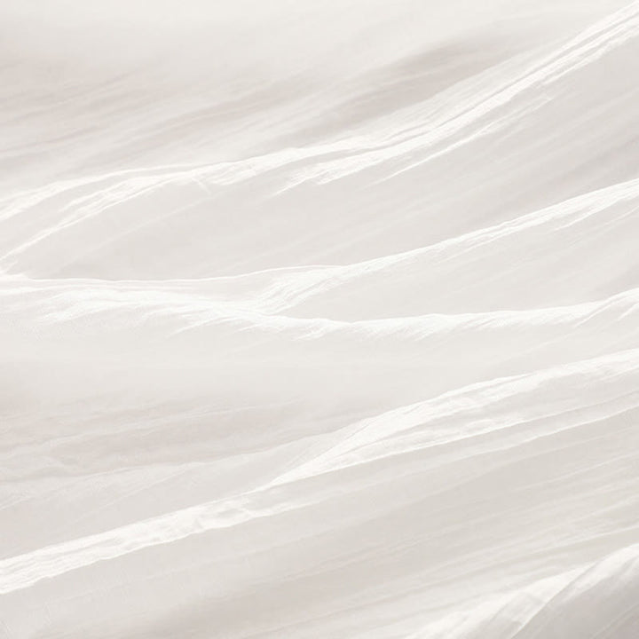 Abito midi in cotone e lino a maniche corte, estivo, casual, con ricamo semplice a doppio strato, motivo Buddha Stones - image 27