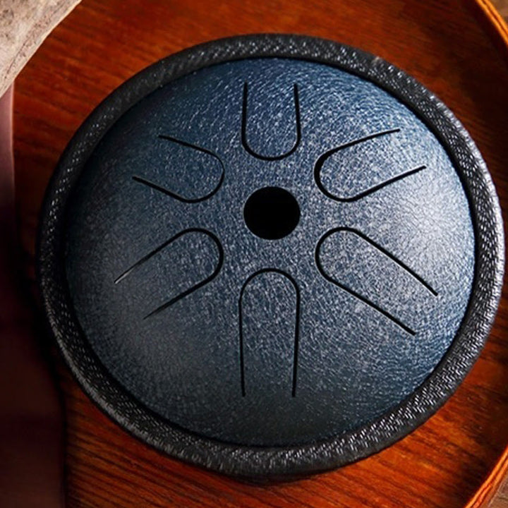 Tamburo in acciaio Buddha Stones, suono curativo, meditazione, yoga, kit di batteria, 6 note, 5,5 pollici