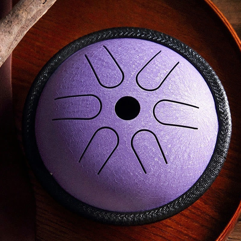 Tamburo in acciaio Buddha Stones, suono curativo, meditazione, yoga, kit di batteria, 6 note, 5,5 pollici
