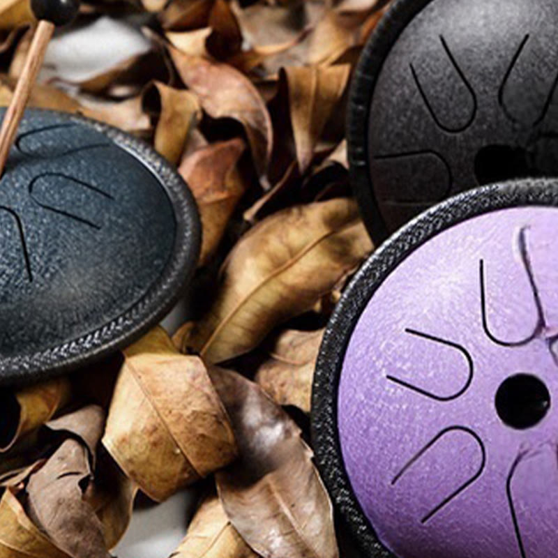 Tamburo in acciaio Buddha Stones, suono curativo, meditazione, yoga, kit di batteria, 6 note, 5,5 pollici