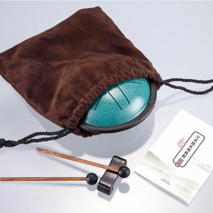 Tamburo in acciaio Buddha Stones, suono curativo, meditazione, yoga, kit di batteria, 6 note, 5,5 pollici