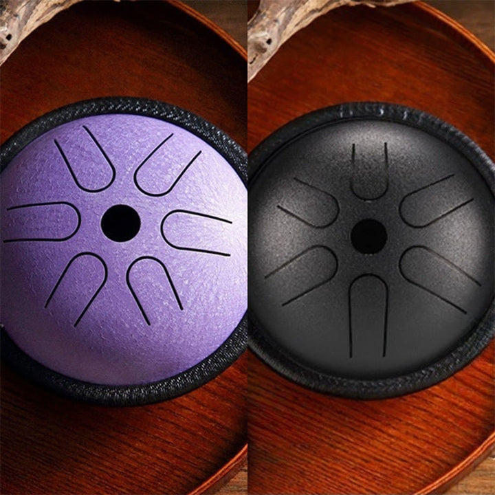 Tamburo in acciaio Buddha Stones, suono curativo, meditazione, yoga, kit di batteria, 6 note, 5,5 pollici