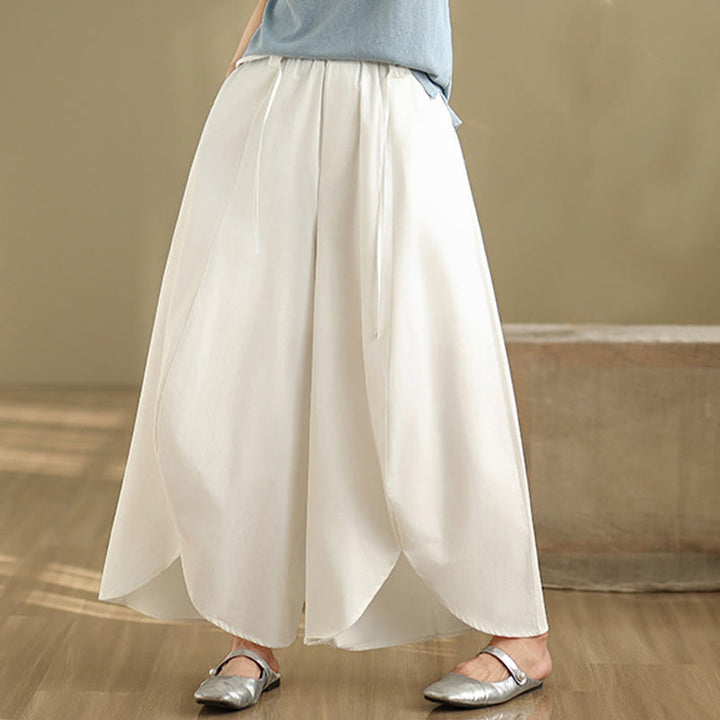 Pantaloni da donna con tasche e lacci, stile vintage estivo, a gamba larga, con spacchi, Buddha Stones - image 12