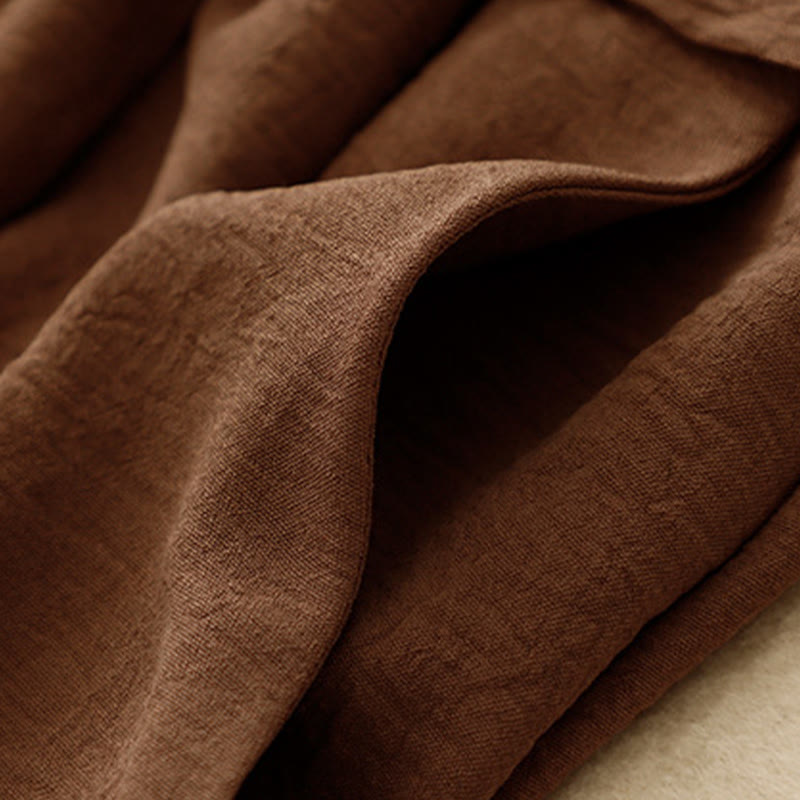 Pantaloni larghi da donna con coulisse, modello Buddha Stones, casual, etnici, semplici, con tasche - image 4